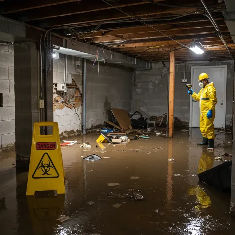 Flooded Basement Electrical Hazard in Craighead County, AR Property